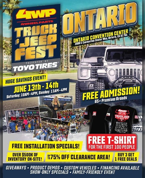 4 Wheel Parts Truck and Jeep Fest flyer June 2026
